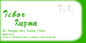 tibor kuzma business card